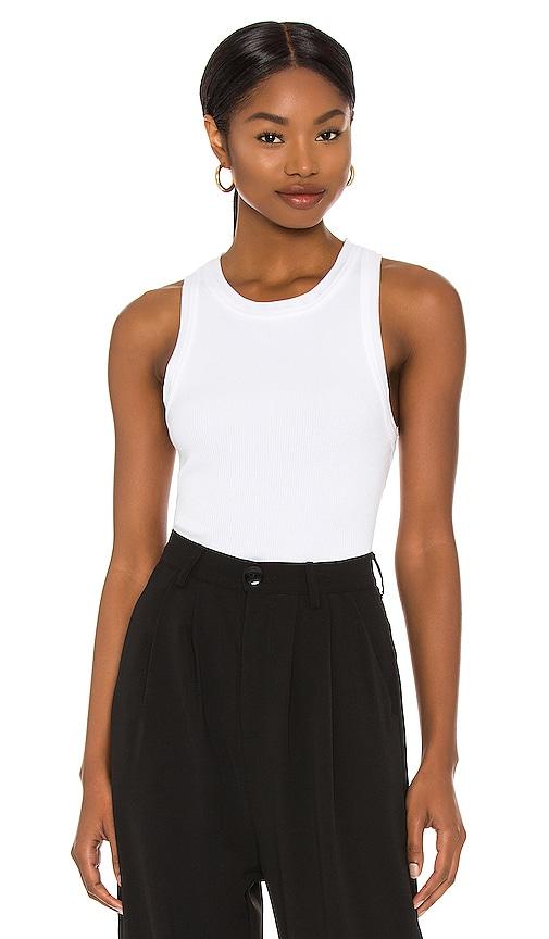 citizens of humanity isabel rib tank in white.