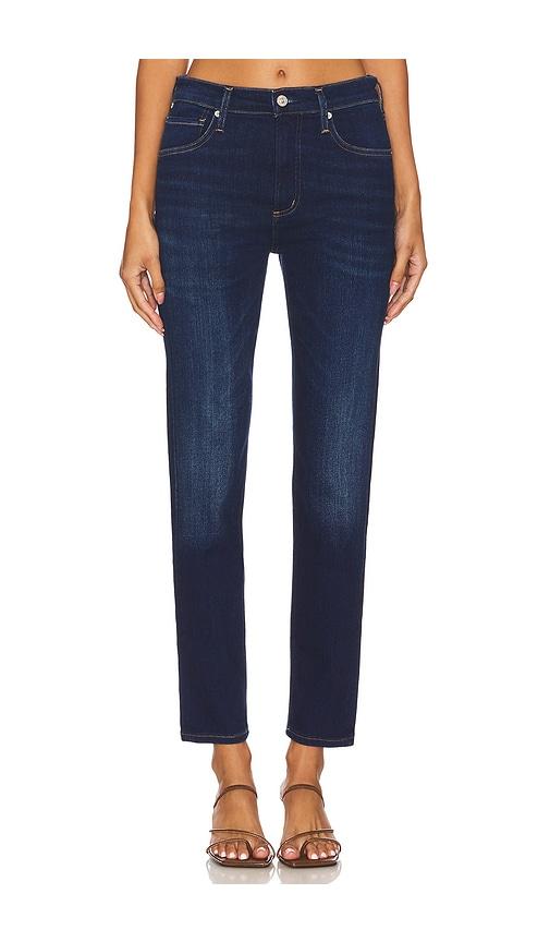 citizens of humanity isola slim jeans in denim-dark.