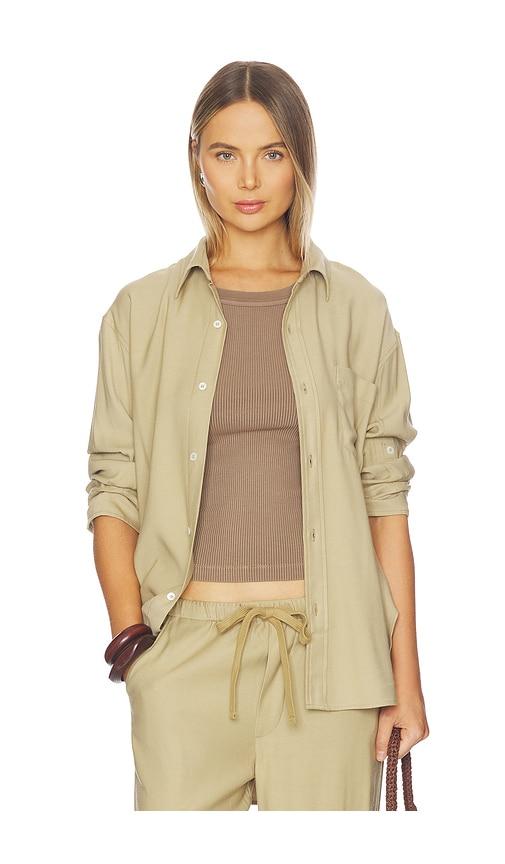 citizens of humanity kayla shirt in green.