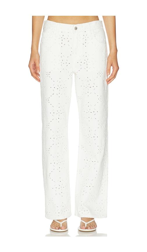 citizens of humanity lindz easy straight jeans in white.