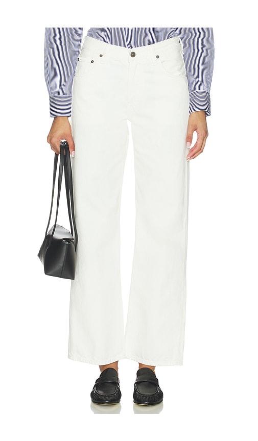 citizens of humanity lindz easy straight jeans in white.