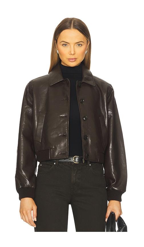 citizens of humanity lola bomber in brown.