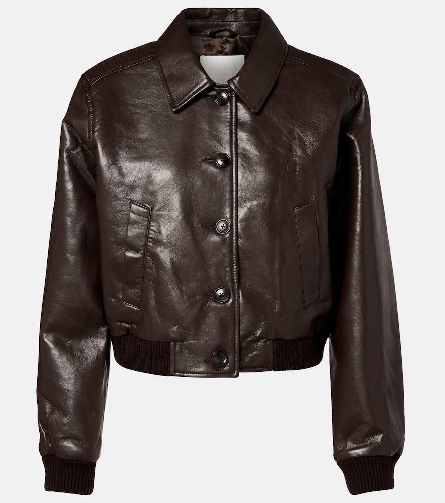 citizens of humanity lola leather bomber jacket