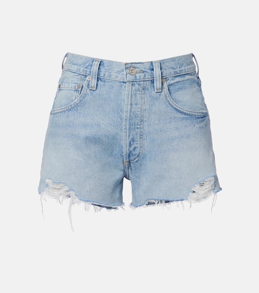 citizens of humanity loro frayed denim shorts
