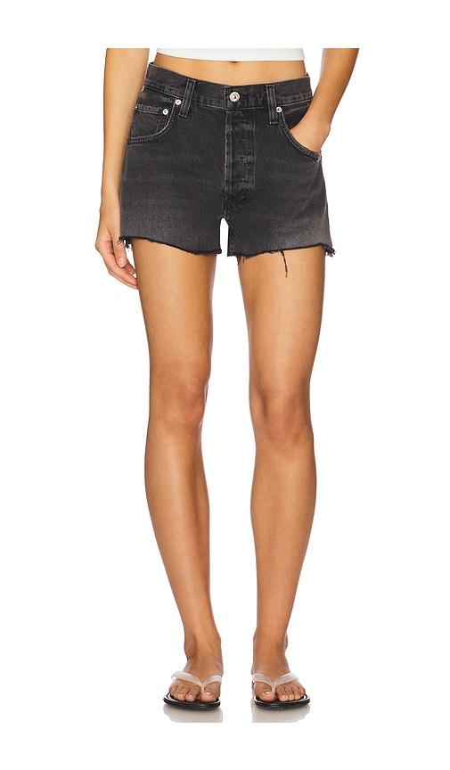citizens of humanity loro short in black.