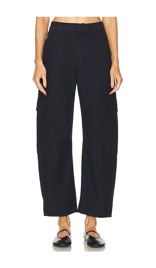 citizens of humanity marcelle cargo pant in navy.