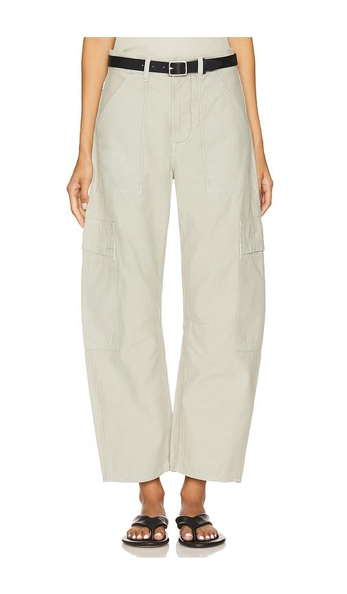 citizens of humanity marcelle cargo pant in sage.