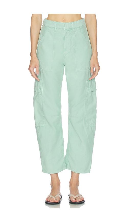 citizens of humanity marcelle cargo pants in mint.