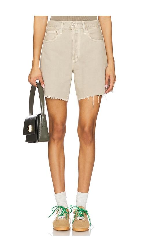 citizens of humanity marlow long vintage short in beige.