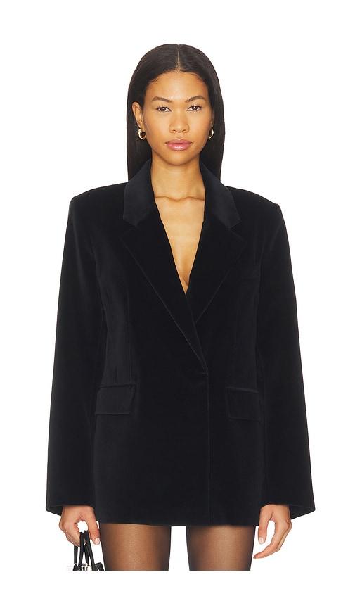 citizens of humanity matteau blazer in black.