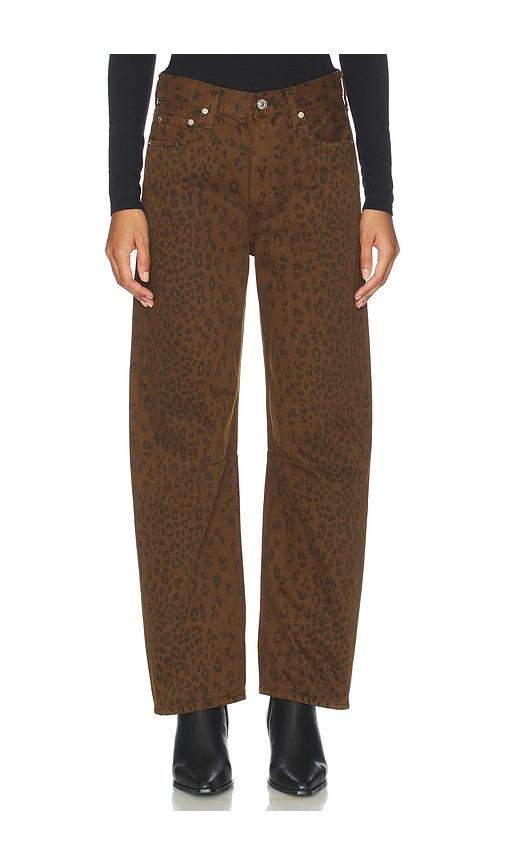 citizens of humanity miro long relaxed jeans in brown.