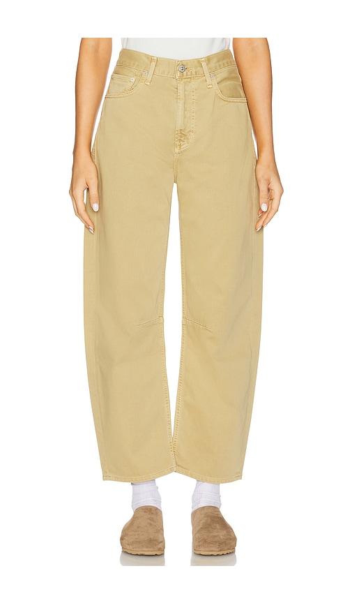 citizens of humanity miro relaxed jeans in yellow.