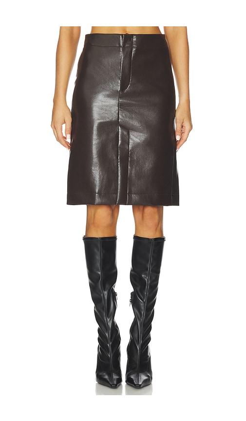 citizens of humanity nara pencil skirt in chocolate.