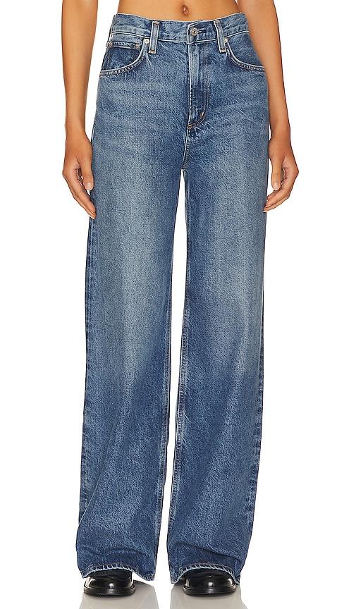 citizens of humanity paloma baggy jeans in denim-medium.