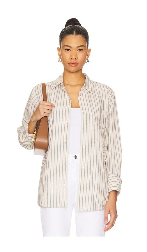 citizens of humanity shay shirt in beige.