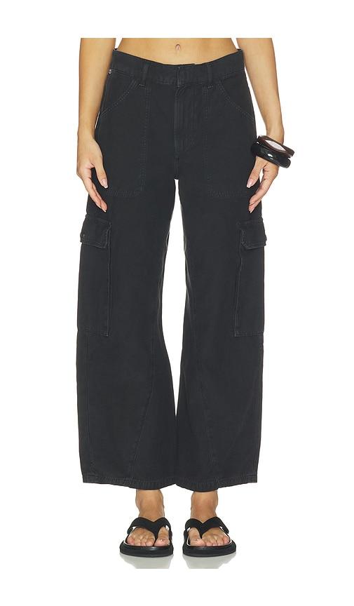 citizens of humanity thassos twisted seam utility pants in black.