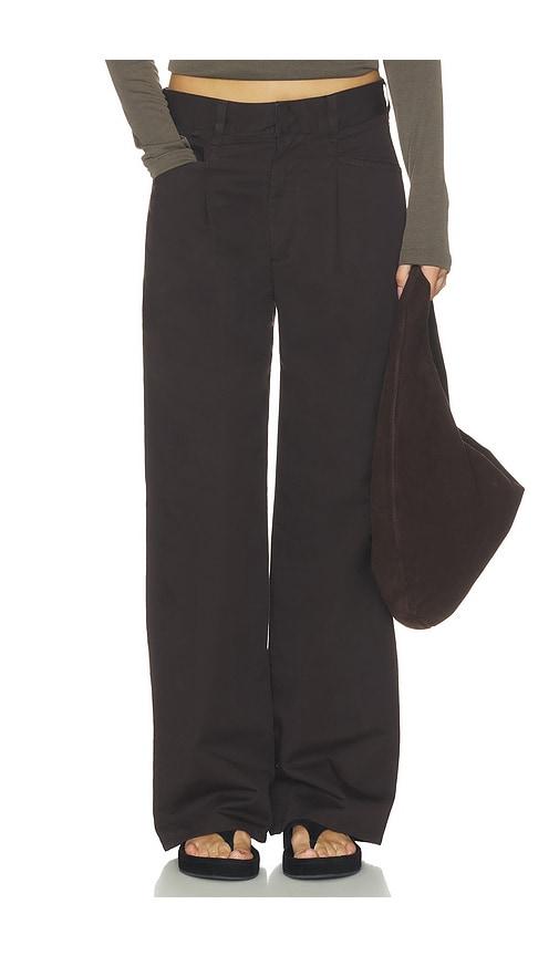 citizens of humanity velha trousers in chocolate.