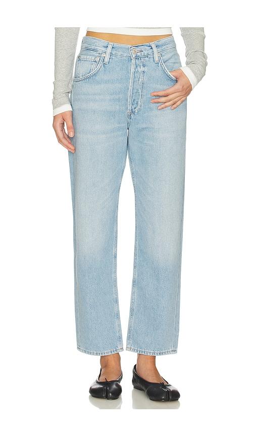 citizens of humanity winslow boyfriend jeans in blue.