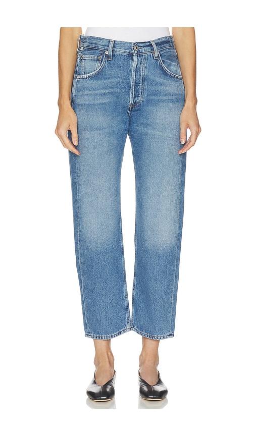 citizens of humanity winslow boyfriend jeans in blue.