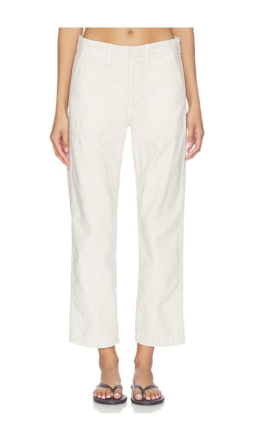citizens of humanity winslow utility pants in cream.