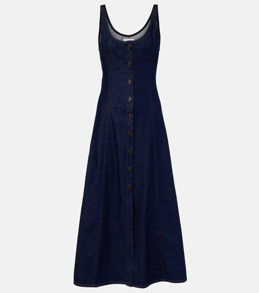 citizens of humanity x argent farrow denim midi dress