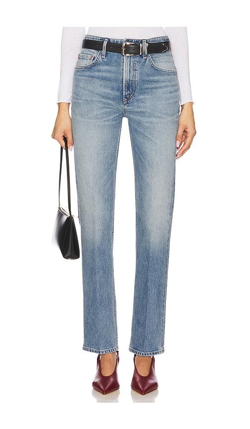 citizens of humanity zurie straight jeans in blue.