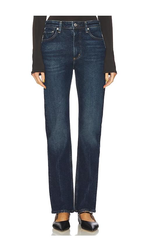 citizens of humanity zurie straight leg jeans in denim-dark.