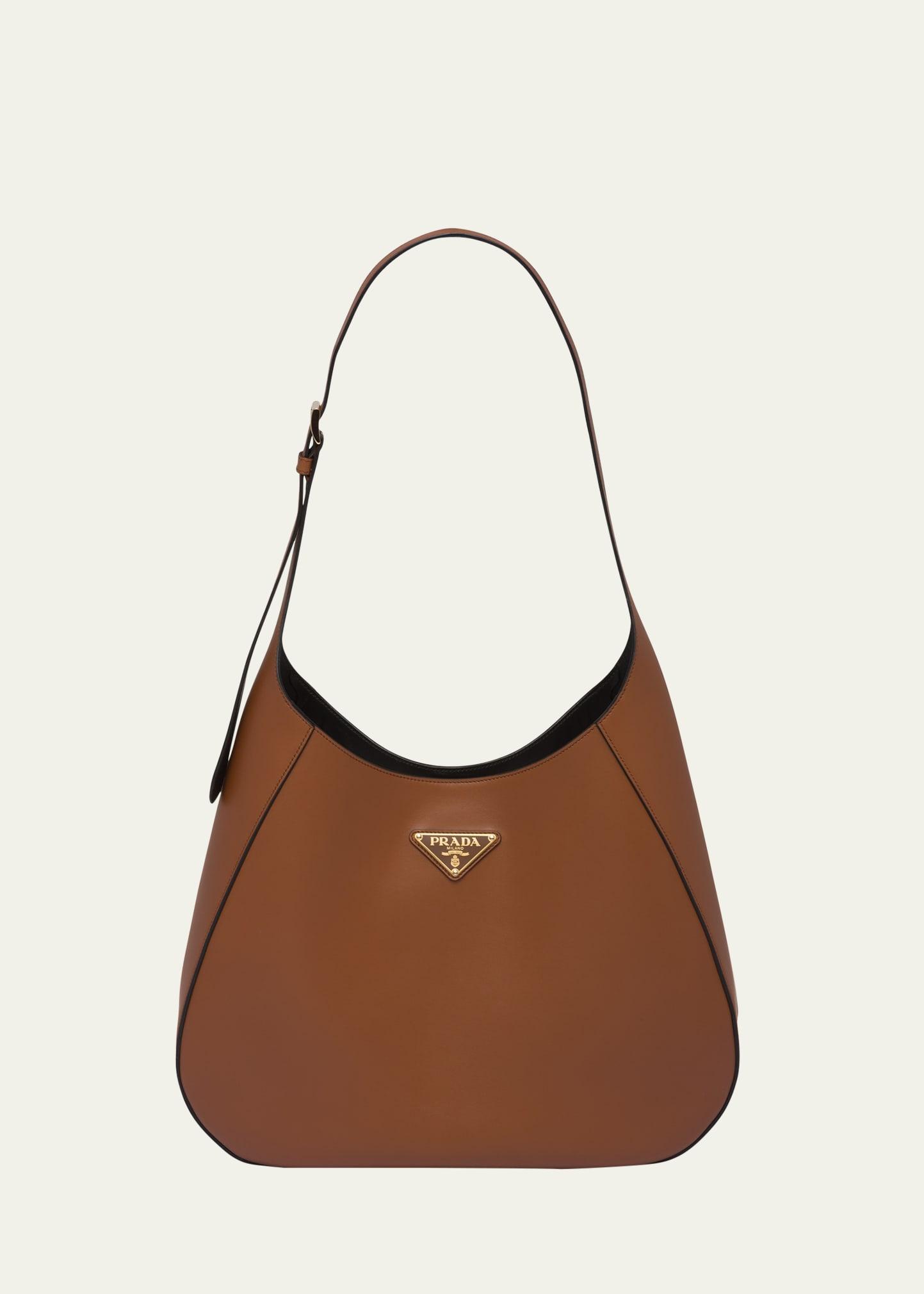 city maxi leather hobo bag