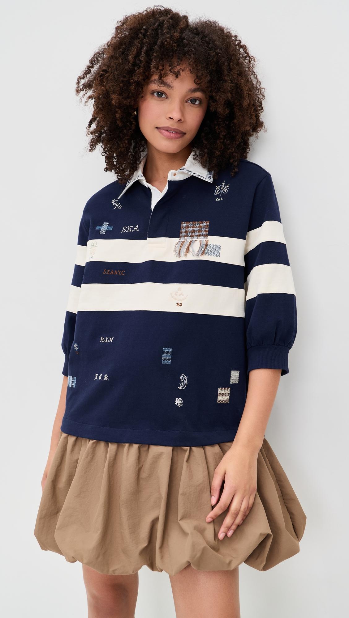 claira emb rugby dress