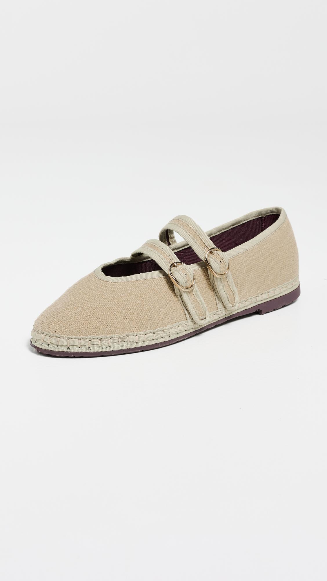 claire linen flats