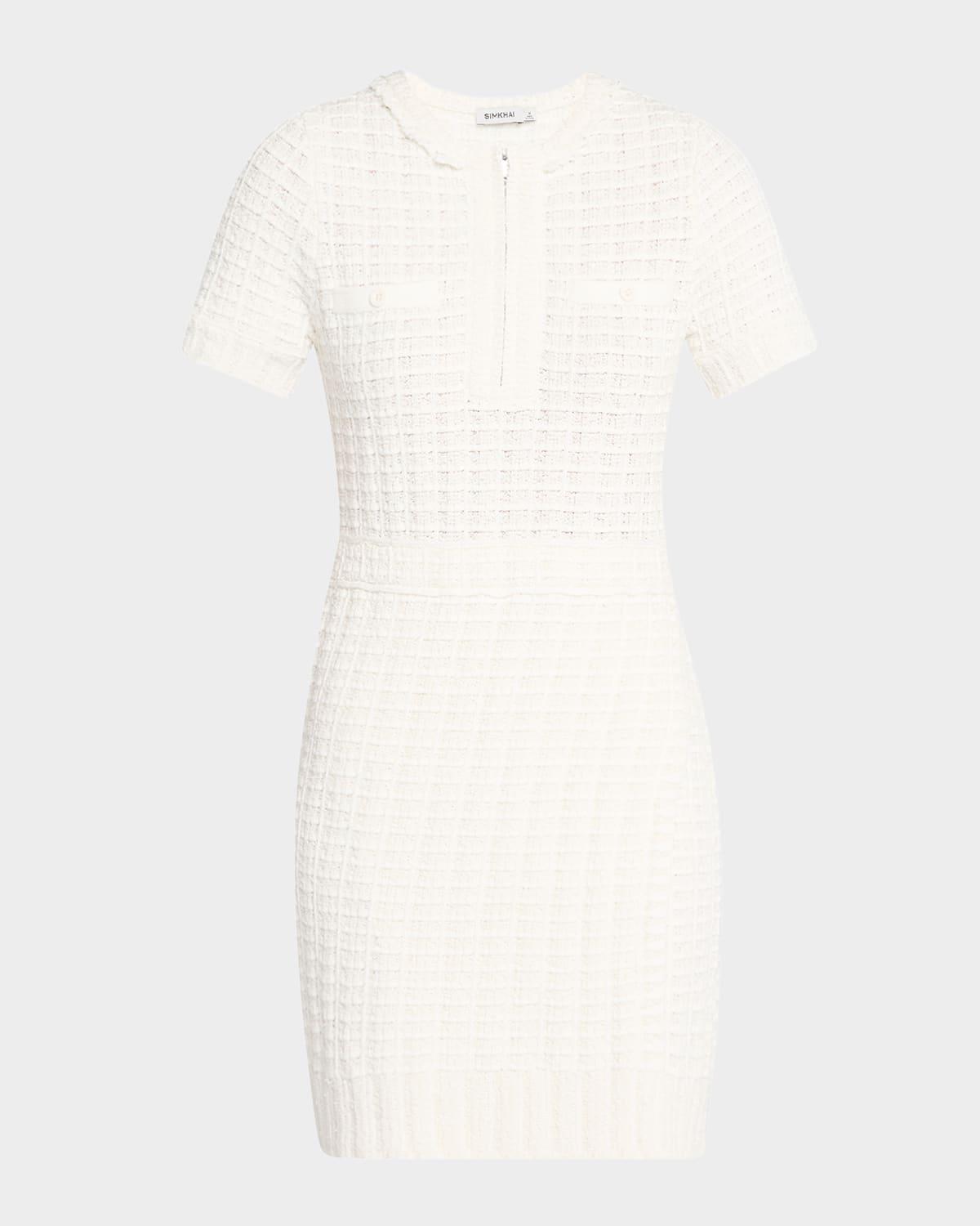 clairette short-sleeve mini dress