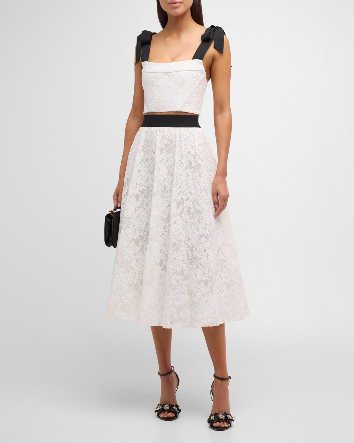 clara bow strap bustier crop top