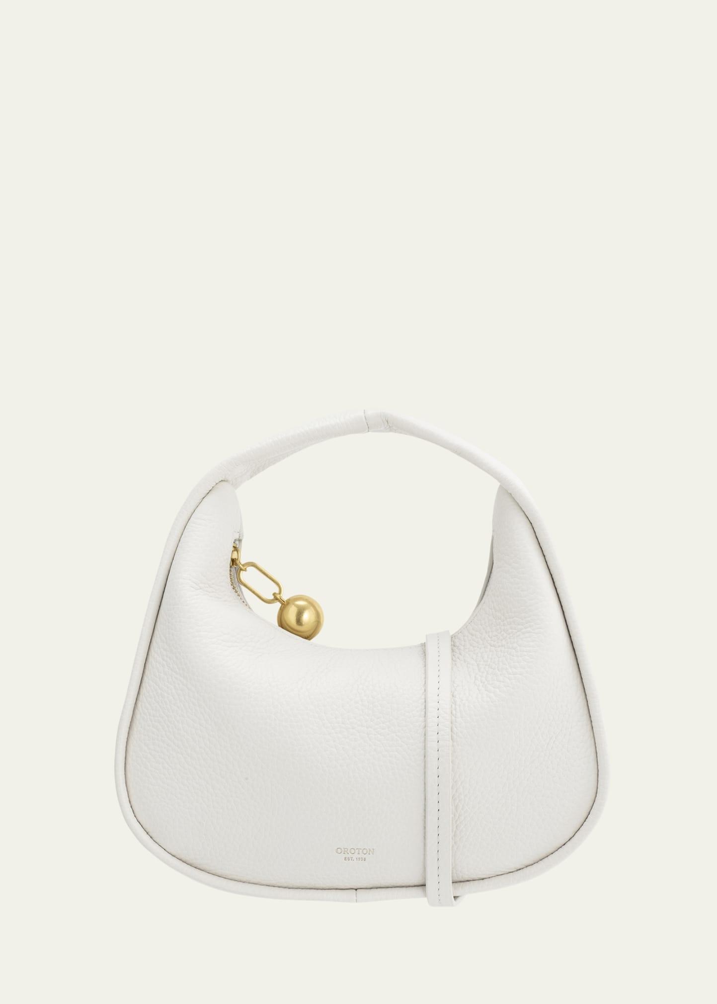 clara mini leather top-handle bag