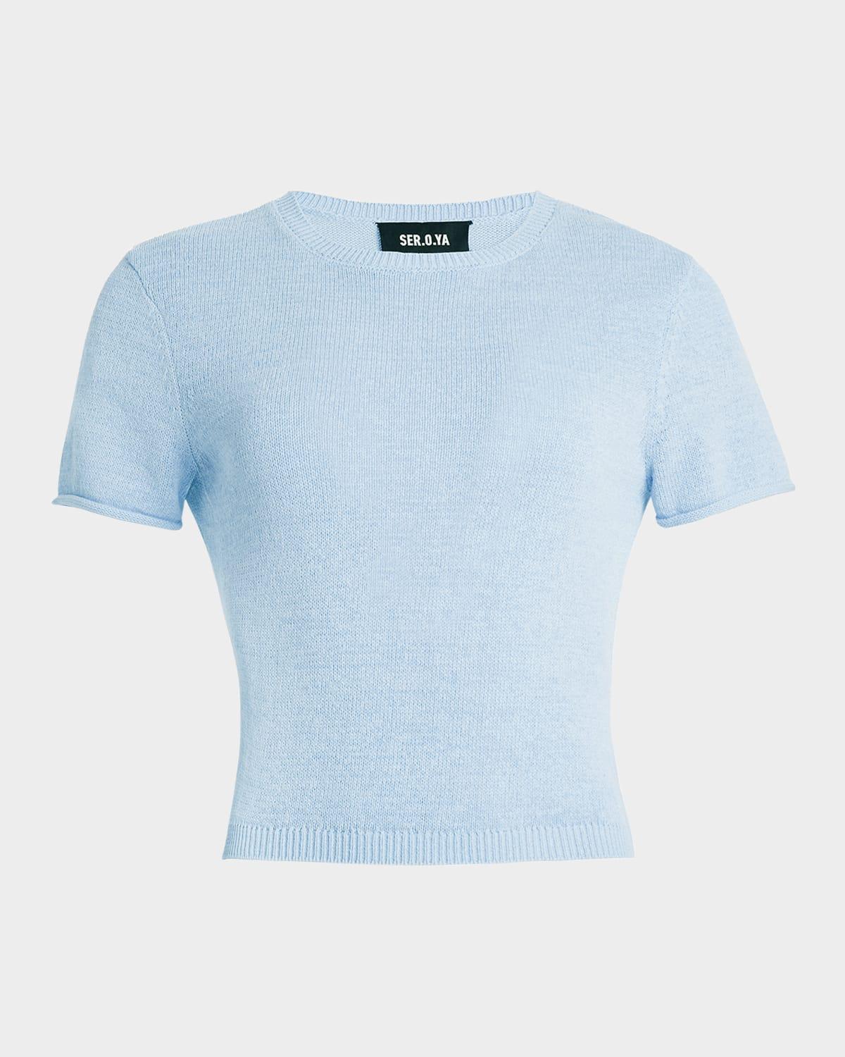 clare knit baby tee