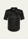 clare slip satin shirt