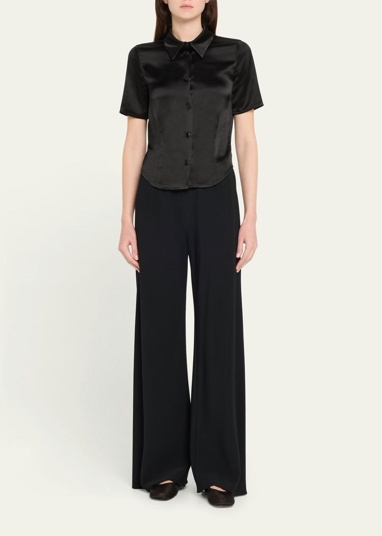 clare slip satin shirt