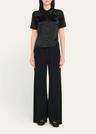 clare slip satin shirt