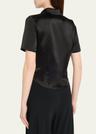 clare slip satin shirt