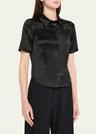 clare slip satin shirt