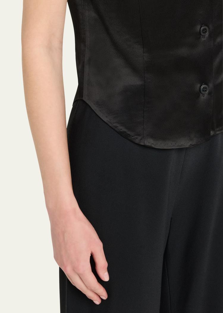 clare slip satin shirt