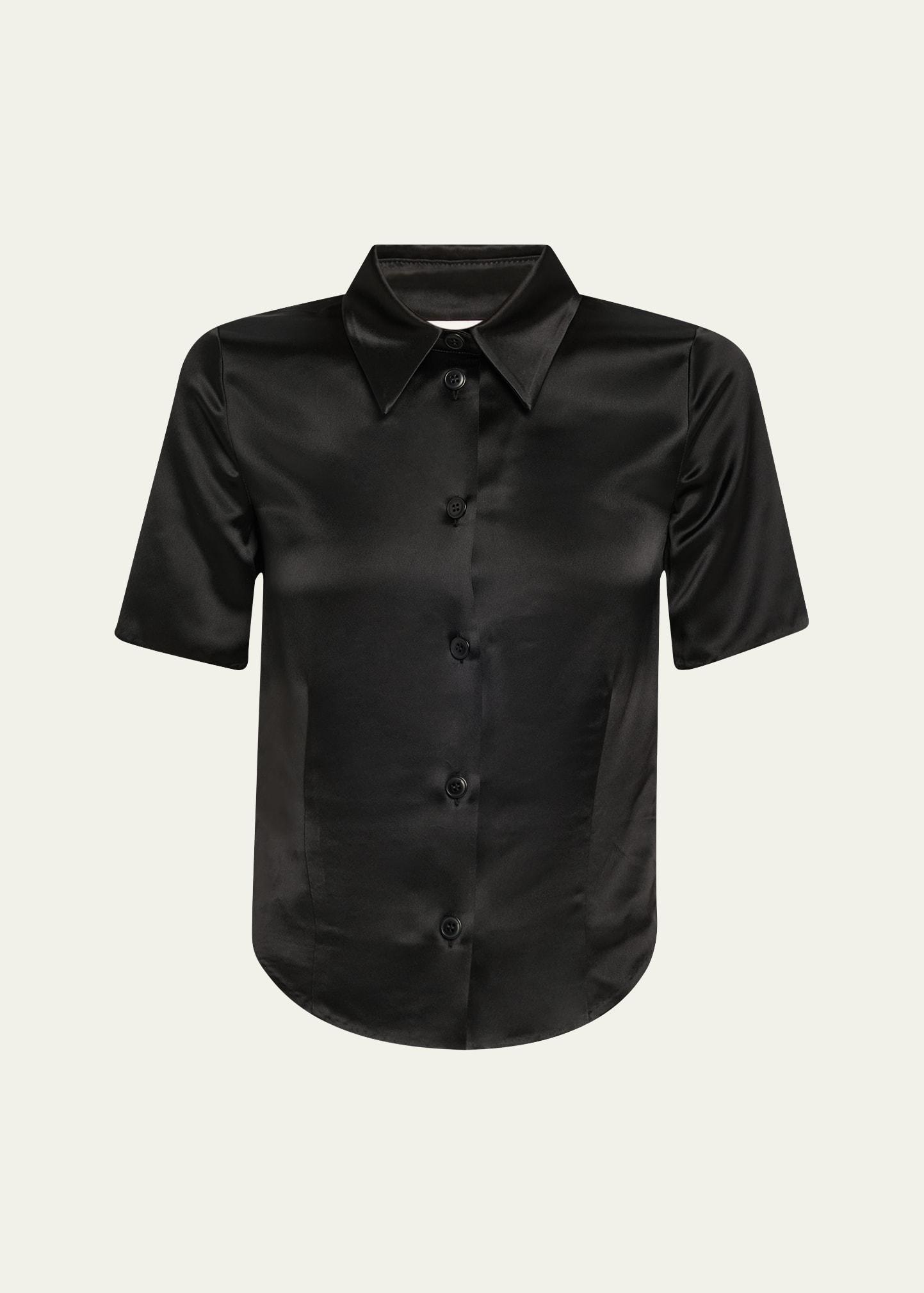clare slip satin shirt