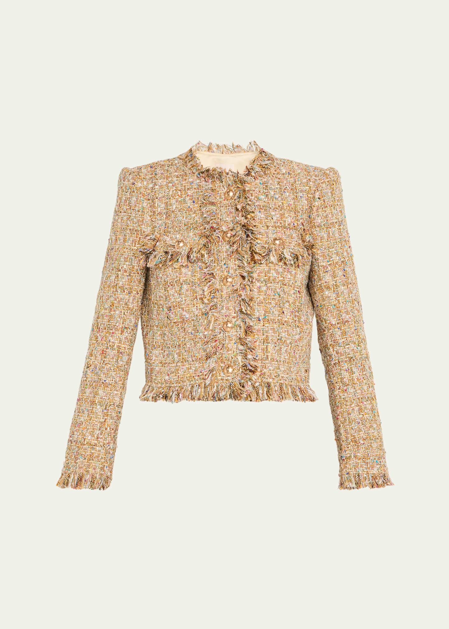 clarise tailored bouclé jacket