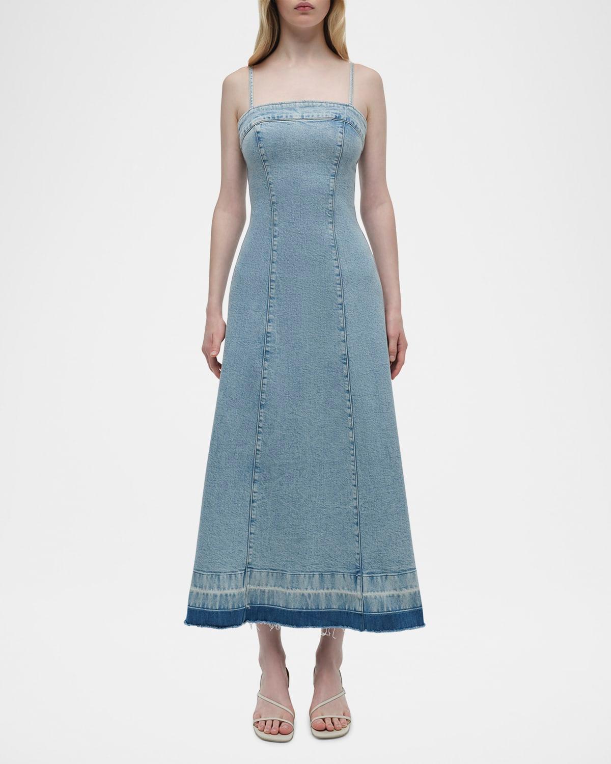 clarissa sleeveless denim dress