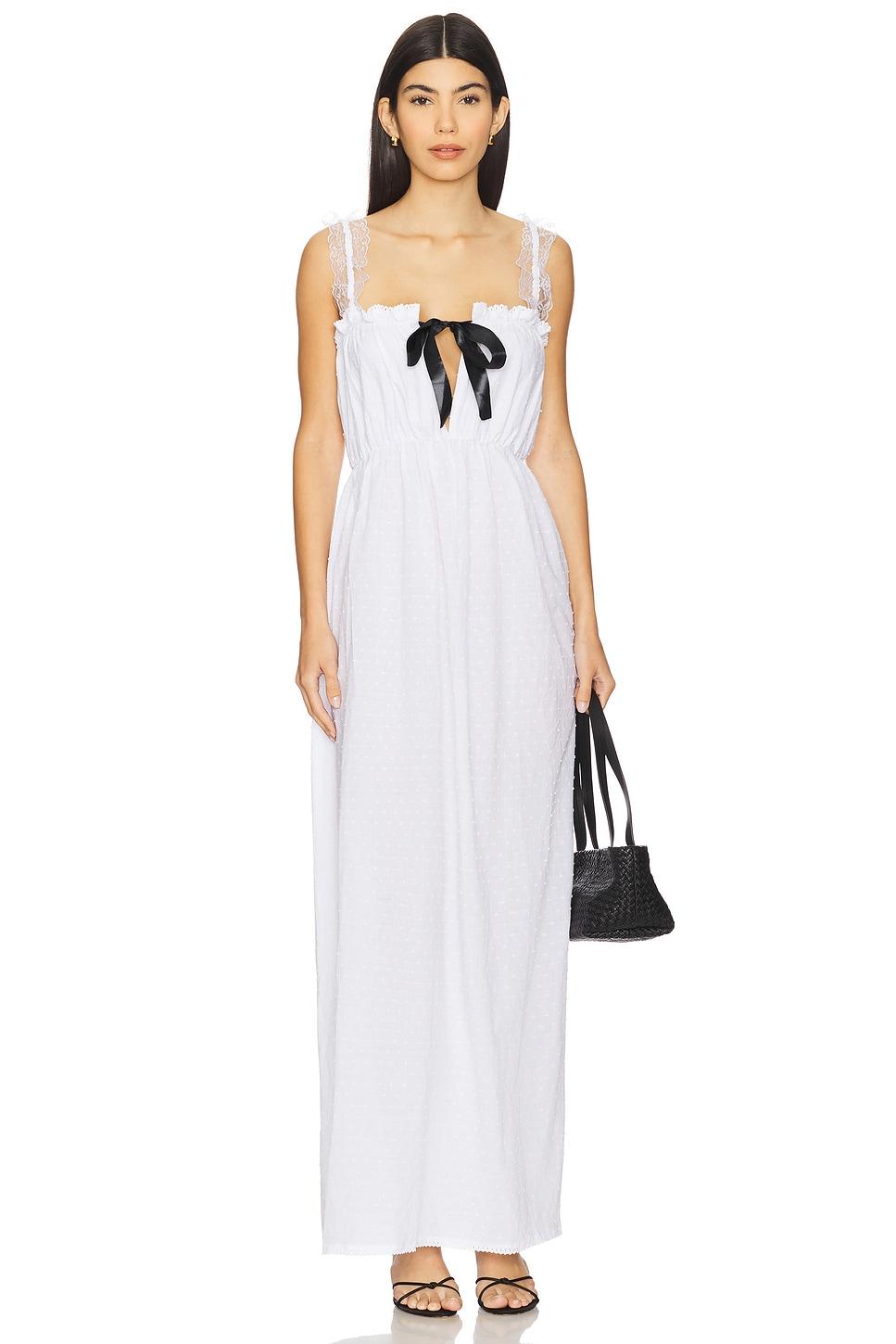 classic bow maxi dress