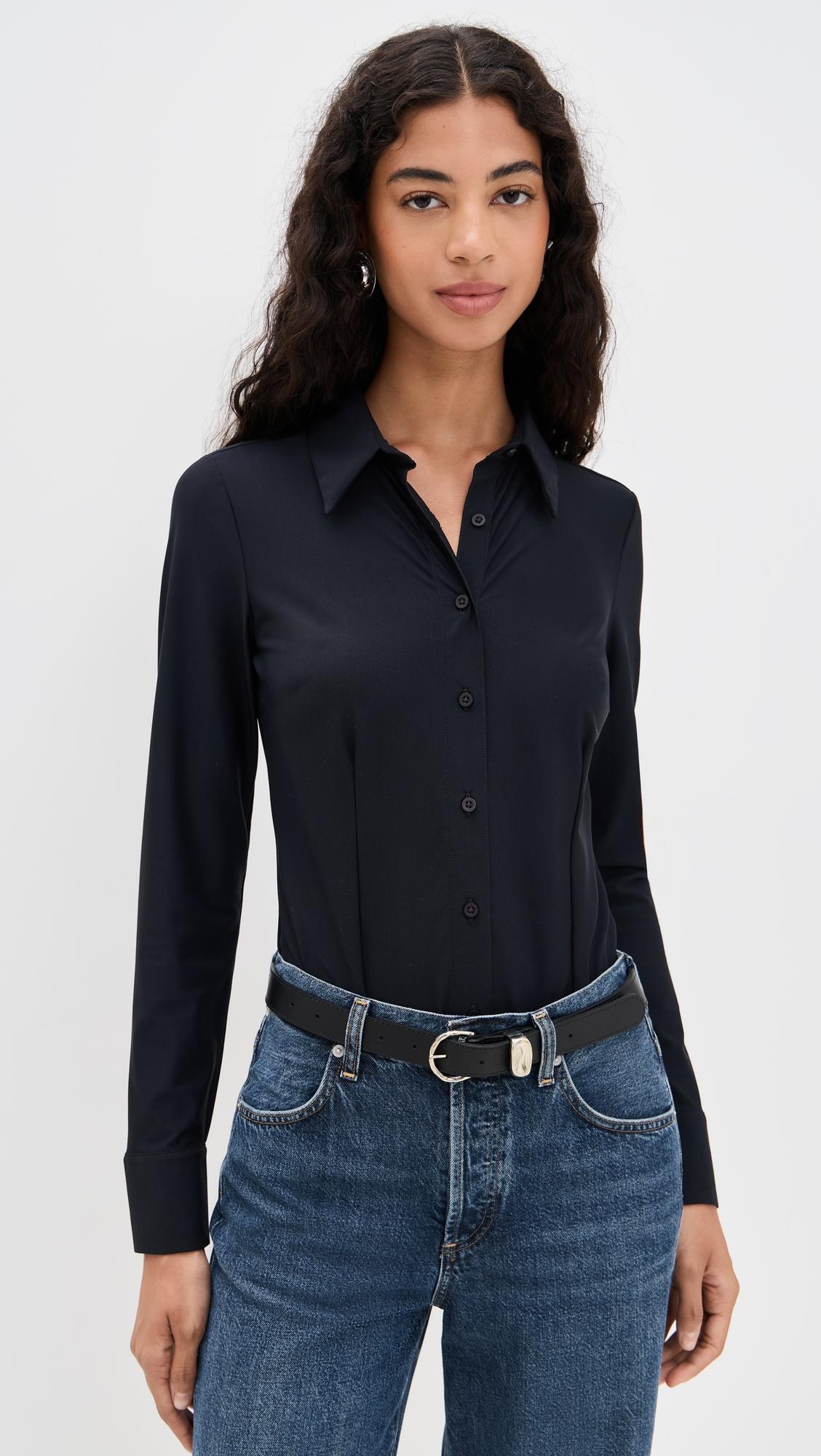 classic button down thong bodysuit