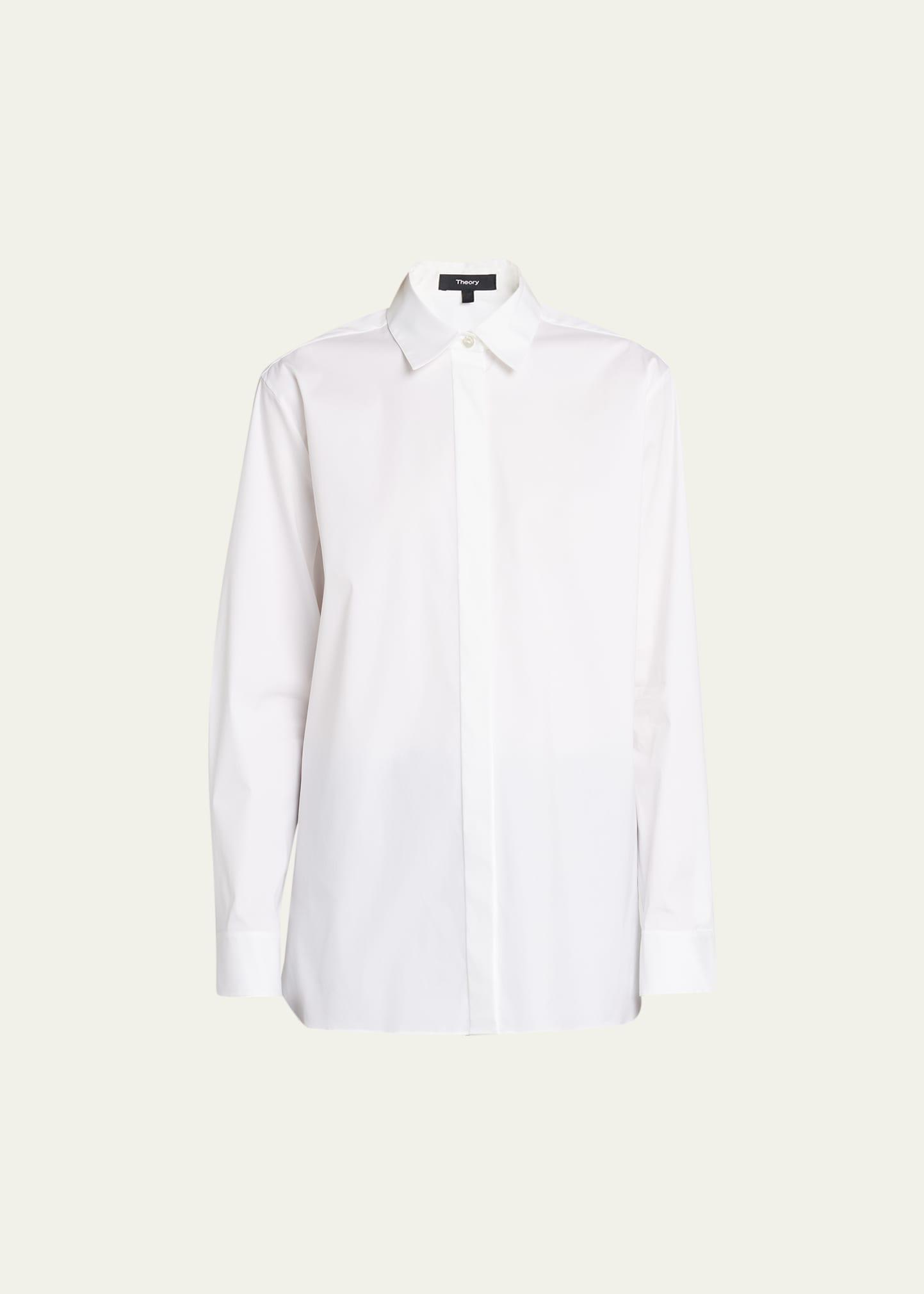 classic button-front boyfriend shirt