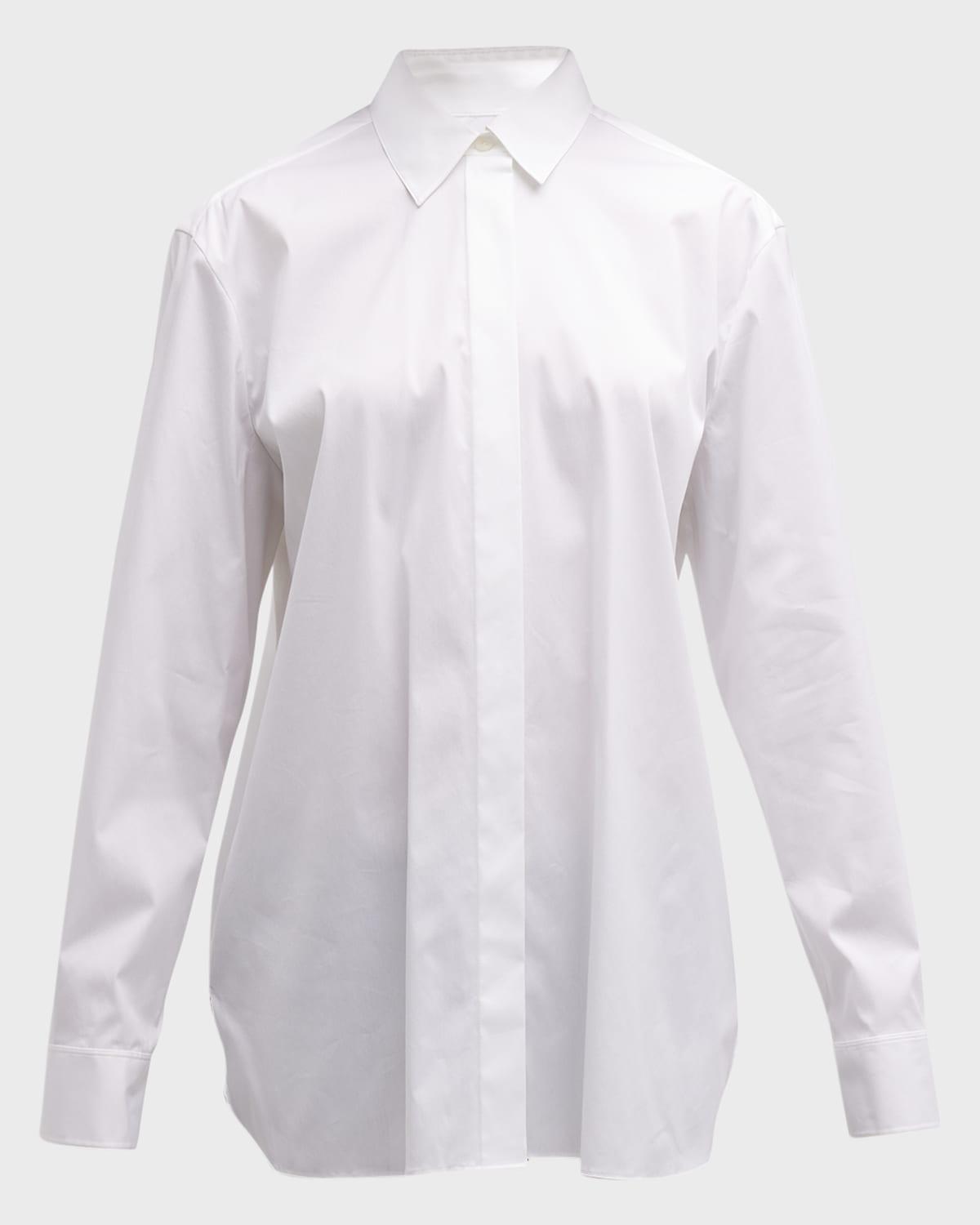 classic button-front boyfriend shirt