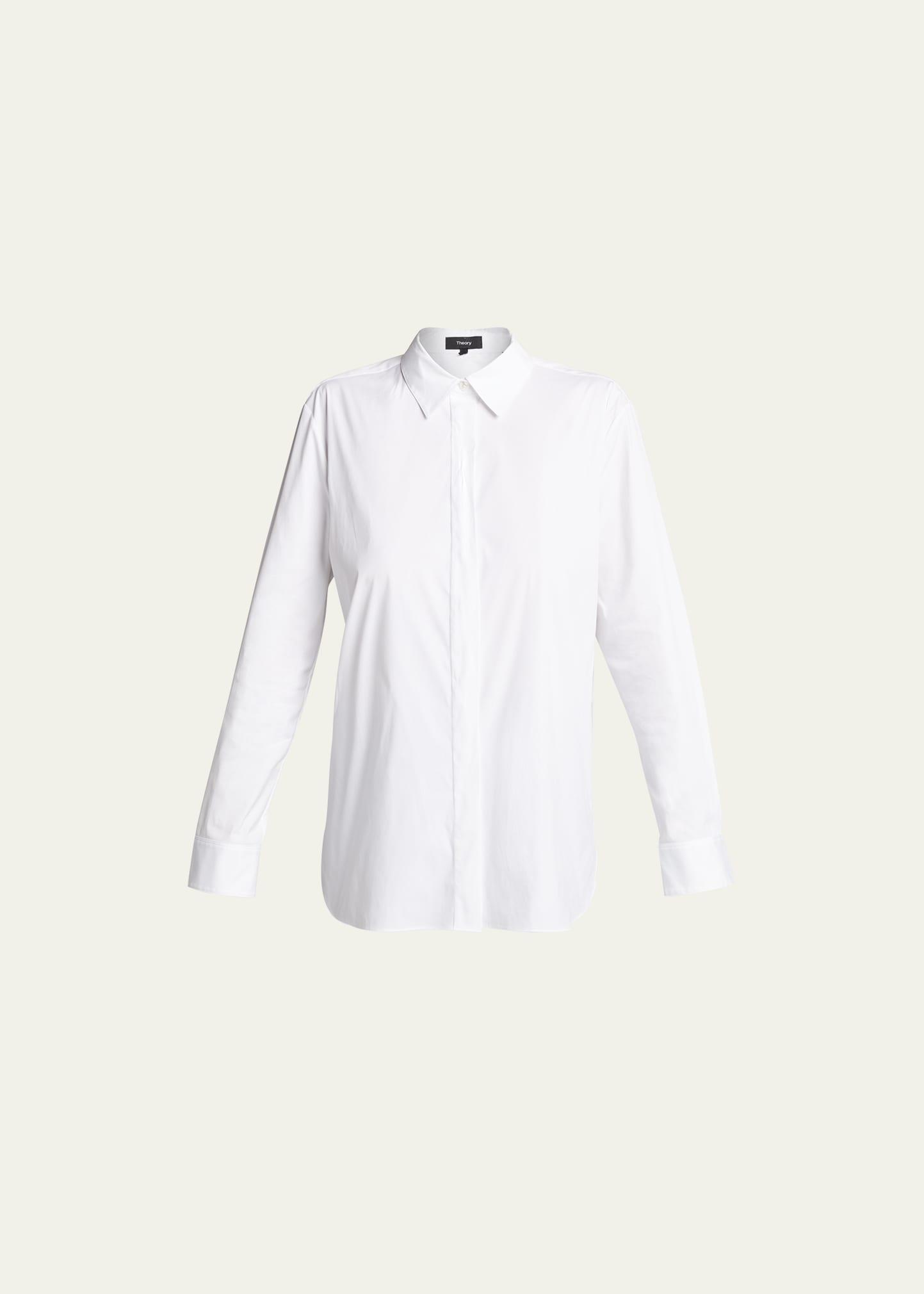 classic button-front shirt