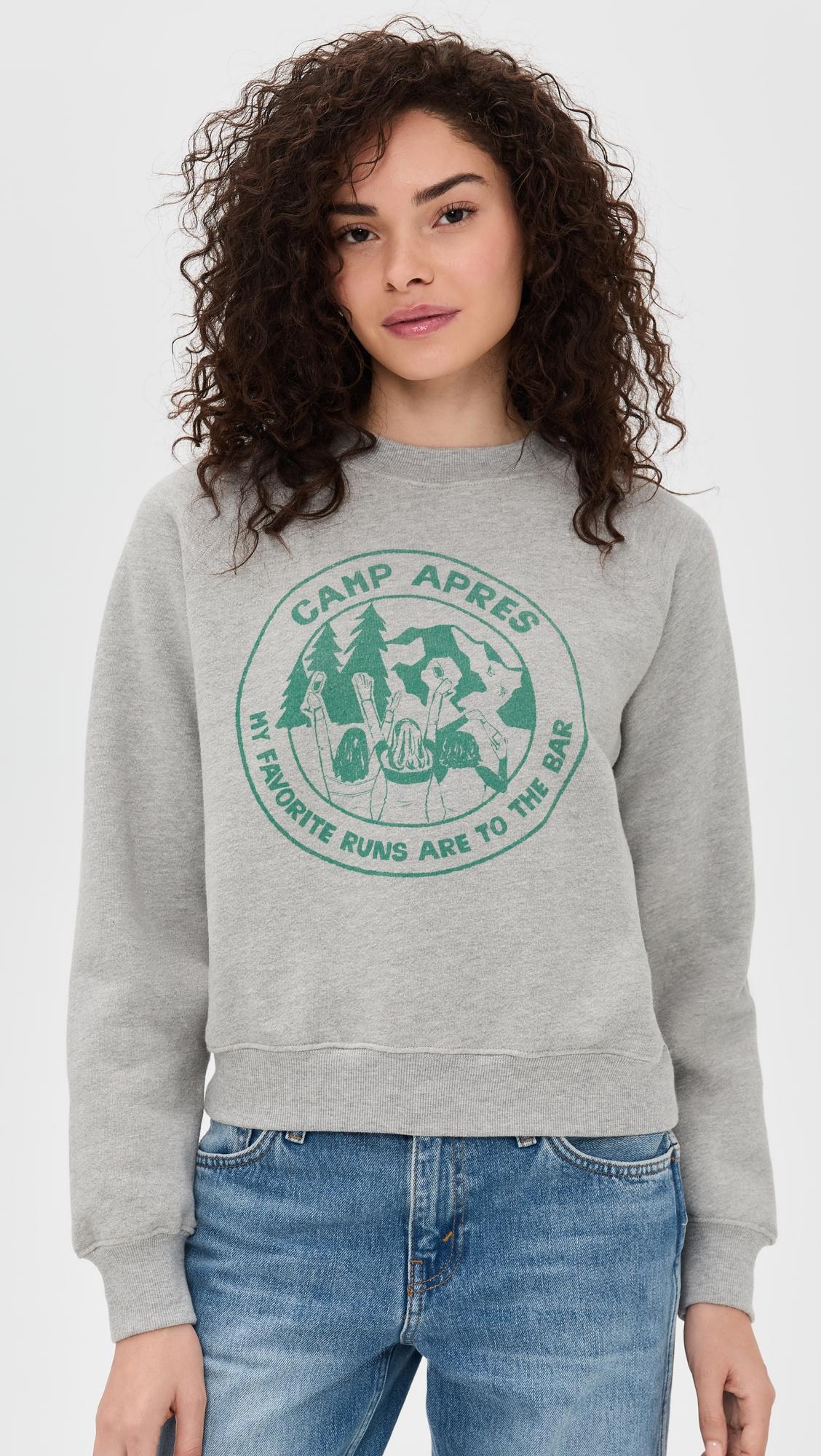 classic camp apres crewneck sweatshirt