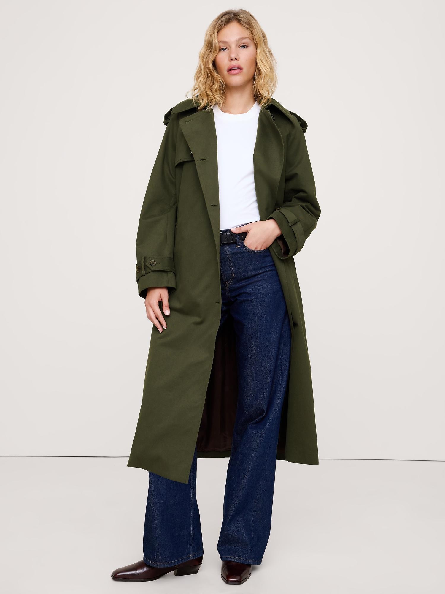 classic cotton trench coat